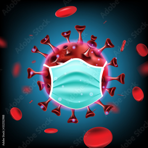 Pandemic covid-19 virus and antiviral drug coronavirus concept. Vector illustration design.