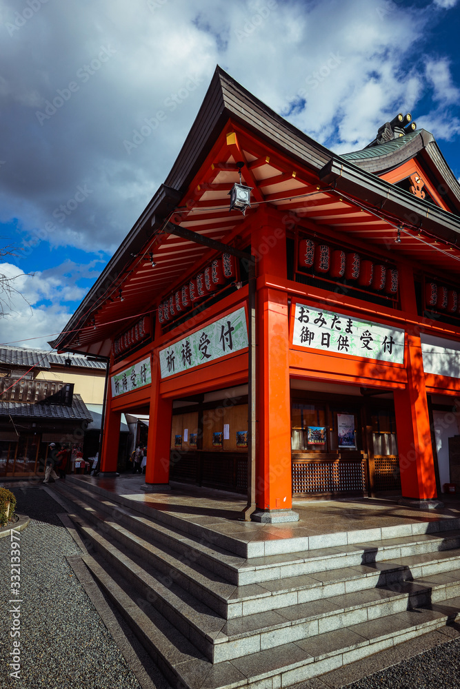 Kyoto, Japan - January 03, 2020: Fushimi Inari Shrine Temple Kyoto, Japan - January 03, 2020: Fushimi Inari Shrine Temple