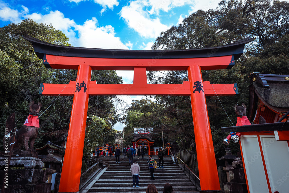 Great Torii of Fushimi Inari Shrine, Kyoto, Japan Great Torii of Fushimi Inari Shrine, Kyoto, Japan