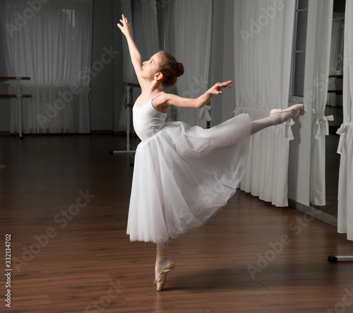 Little girl classic ballet dancer