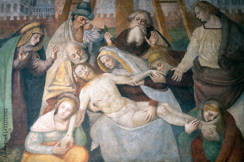 Painting in Sant Ambrogio church , Milan