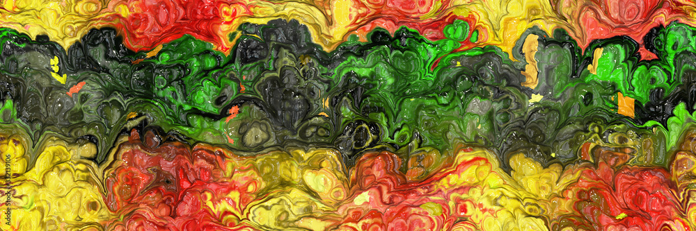 Obraz premium Acrylic paint- ink background abstract. Alcohol artwork- creativity design. Color mixing- fluid watercolor