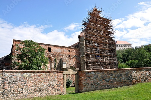 ruin monastery, Dolni Kounice, Czech republic, Europe