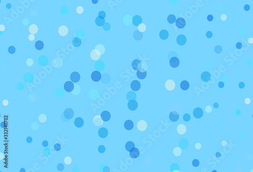 Light BLUE vector template with ice snowflakes.