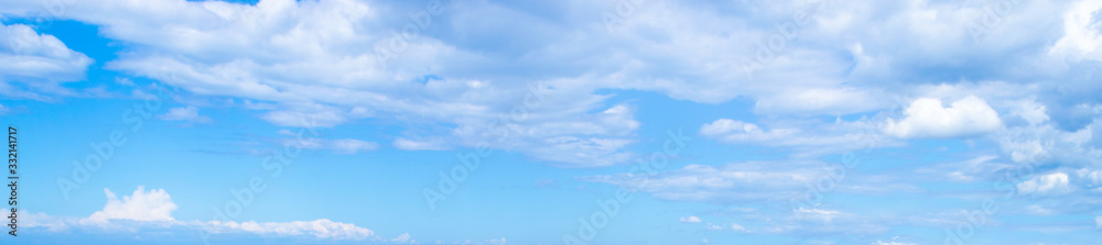 Blue sky with white clouds in springtime Blue sky with white clouds in springtime