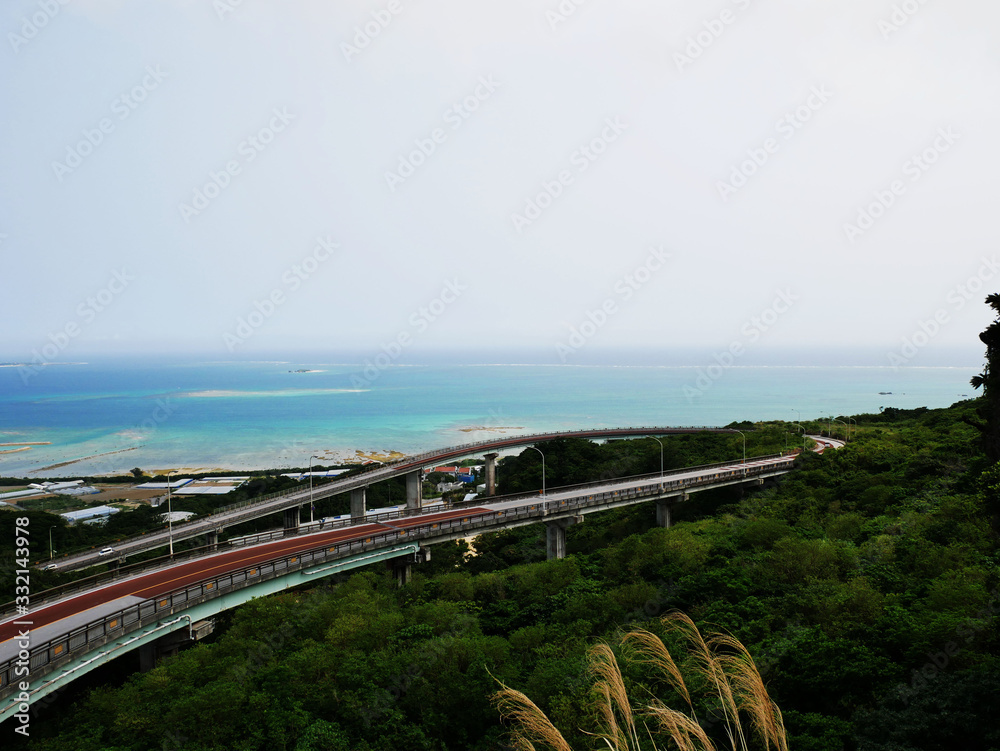 Niraikanai bridge and Sea view Nanjo-city,Okinawa,Japan Niraikanai bridge and Sea view Nanjo-city,Okinawa,Japan