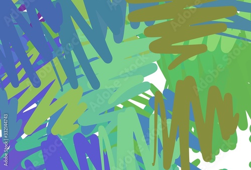 Light Multicolor vector background with stright stripes.