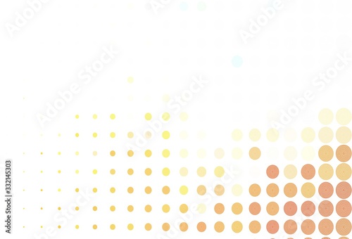 Light Blue  Yellow vector texture with disks.