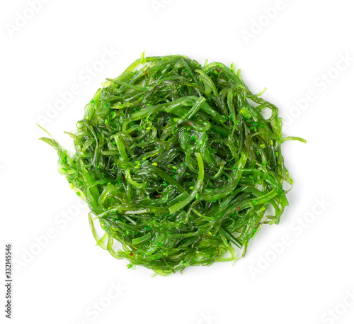Chukka Seaweed Salad Isolated on White Background