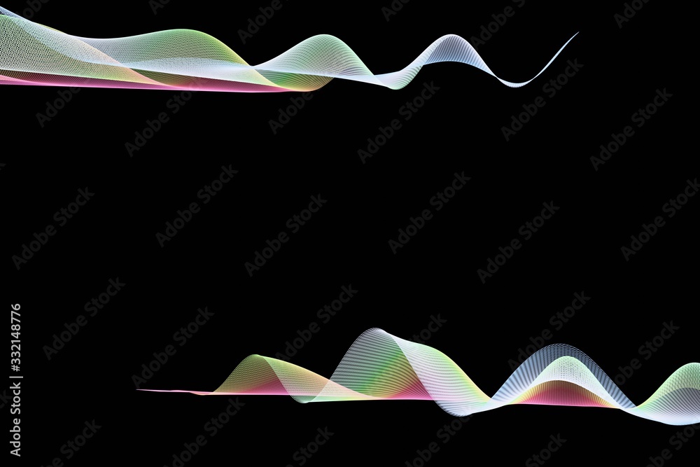 Abstract 3d mesh wave background. Futuristic technology style. Elegant background for business presentations.