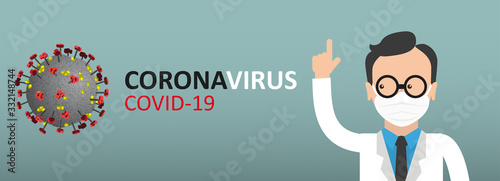 Arzt warnt vor dem Coronavirus photo