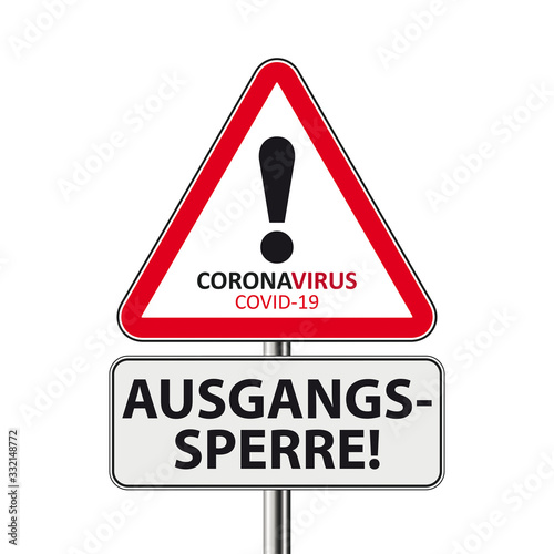 Ausgangssperre wegen Coronavirus Covid-19
