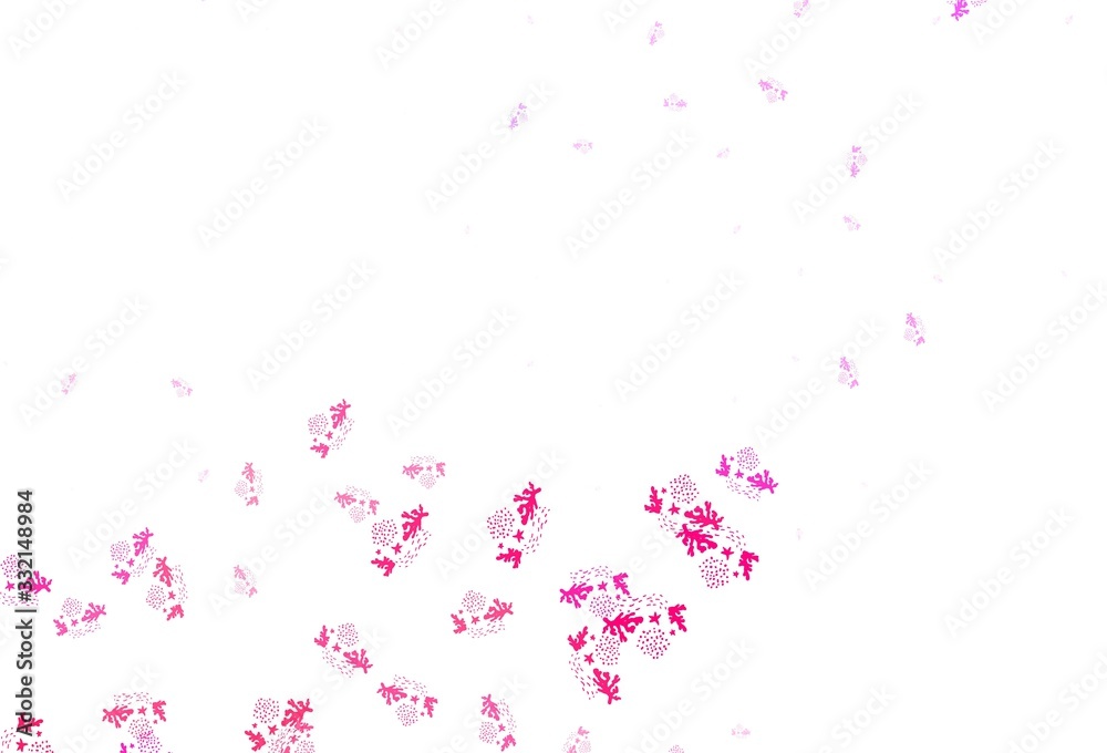 Light Pink vector backdrop with memphis shapes. Light Pink vector backdrop with memphis shapes.