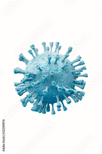 Fotografía Coronavirus 2019-ncov flu infection 3D medical illustration