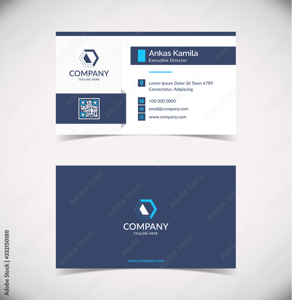 Fototapeta premium Modern Geometric Business Card Template