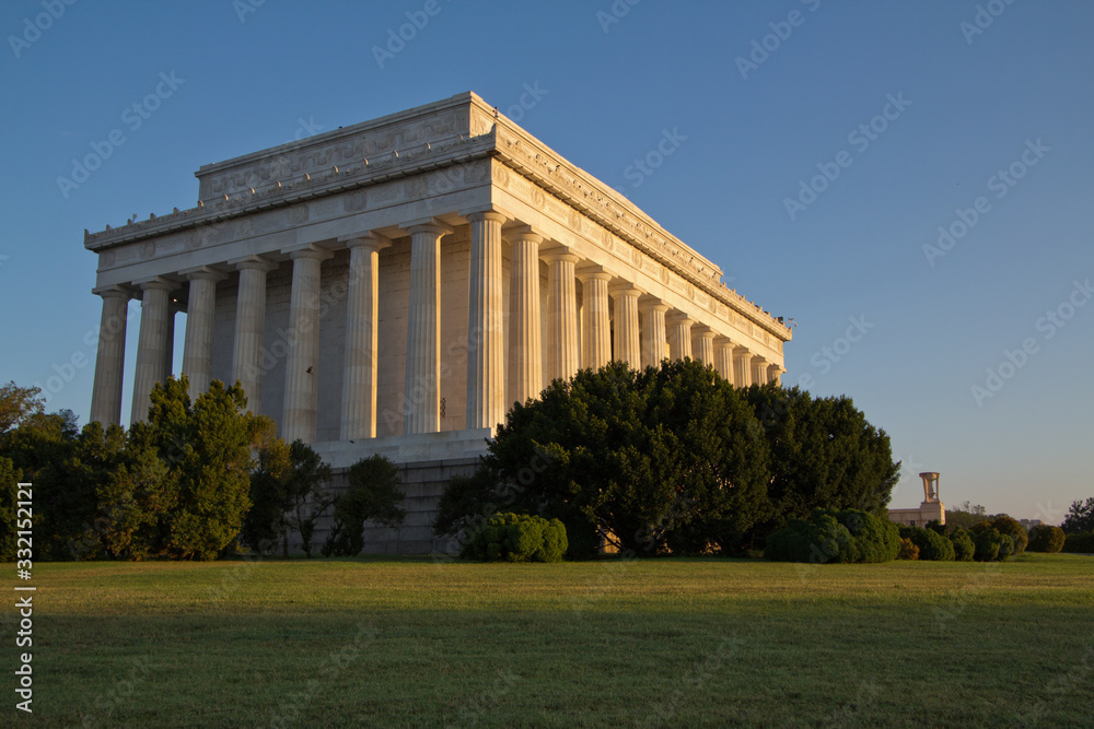 Lincoln Memorial exterior dawn, Washington, DC