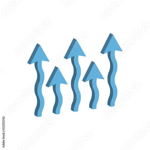 Moisture evaporation icon .Vector illustration.	