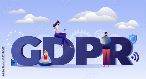 GDPR concept illustration. 