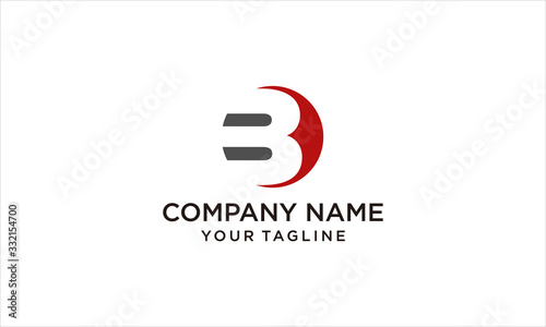 Free Download NEGATIVE SPACE B IN THE CIRCLE, SIMPLE CONCEPT DESIGN - GFXLoad