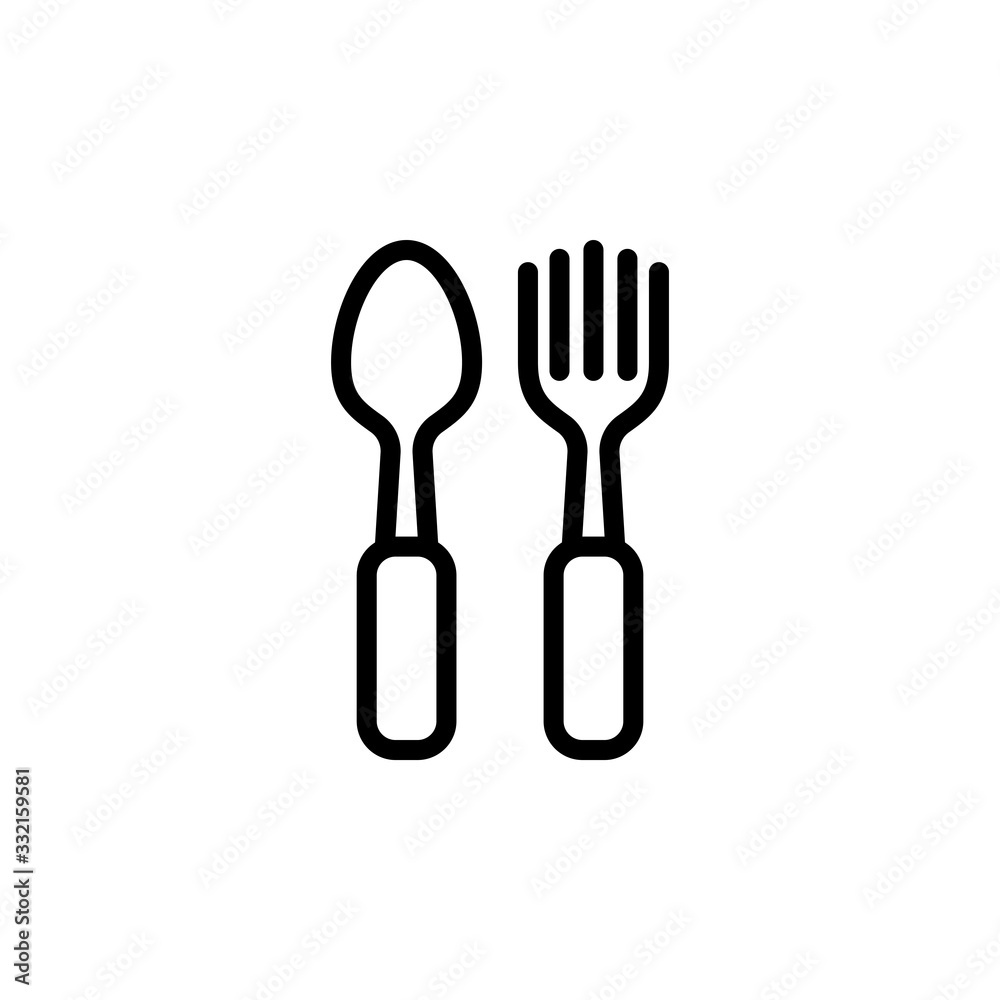 Vector illustration, spoon icon design Vector illustration, spoon icon design