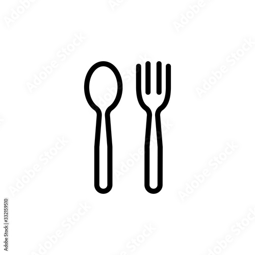 Vector illustration  spoon icon design