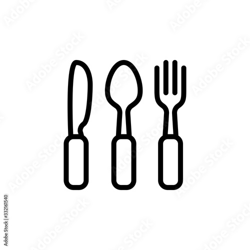 Vector illustration  spoon icon design