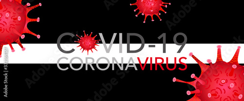 Covid 19, pandemic coronavirus, virus symbol, global warning. Covid-19 vector illustration background