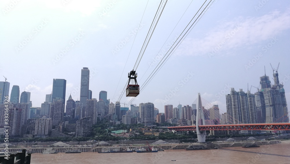 Fototapeta premium city, sky, china