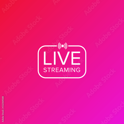 Livestream icon for streaming video gatherings online
