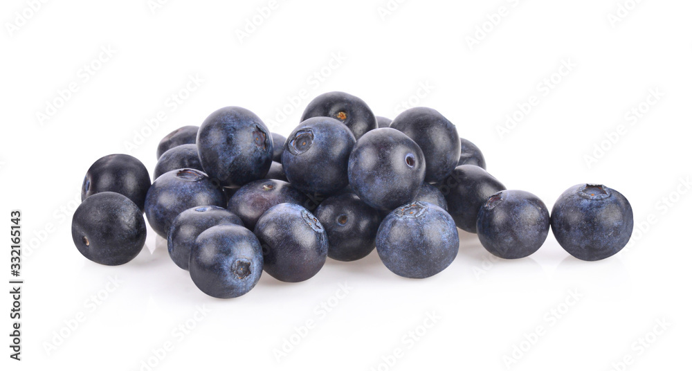 Blueberries closeup isolated on white background Blueberries closeup isolated on white background