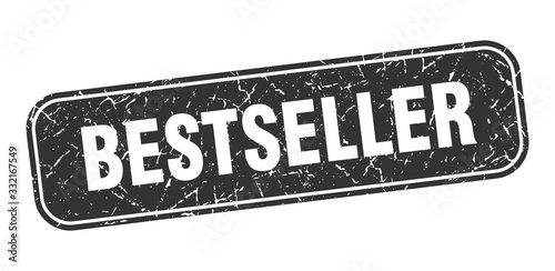 bestseller stamp. bestseller square grungy black sign.
