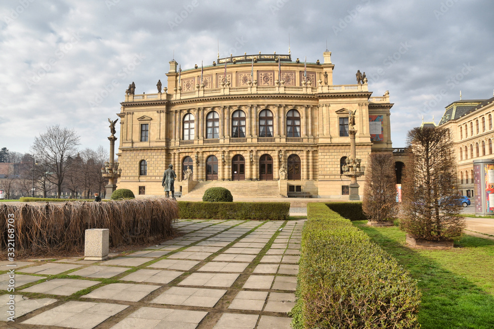 Fototapeta premium Prague during quarantine caused by Corona virus