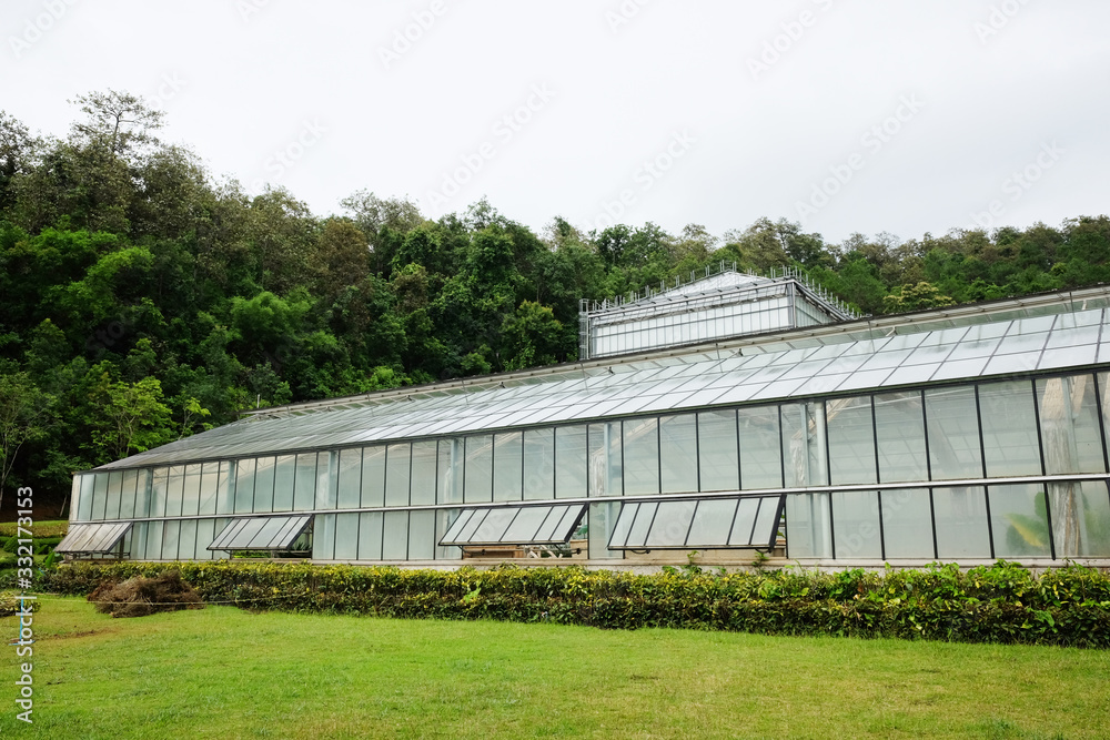 Greenhouse and conservatory at Queen Sirikit Botanic Garden and Arboretum, Climber trail for study about Various plant species. Greenhouse and conservatory at Queen Sirikit Botanic Garden and Arboretum, Climber trail for study about Various plant species.