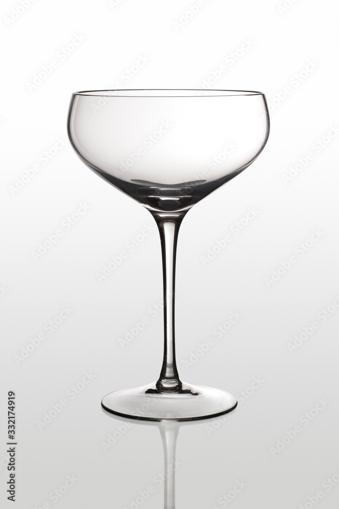 Empty Classic Glass cup for champagne Empty Classic Glass cup for champagne