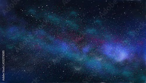 Fototapeta Naklejka Na Ścianę i Meble -  Dark Blue Sky Stars Images.Starry night Dark Stars sky night 