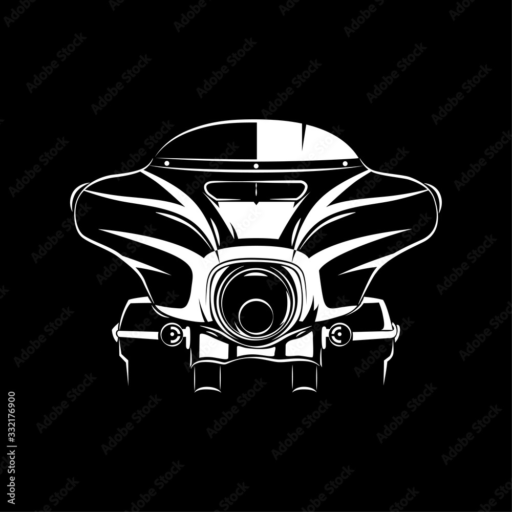 motorcycle cruiser silhouette
