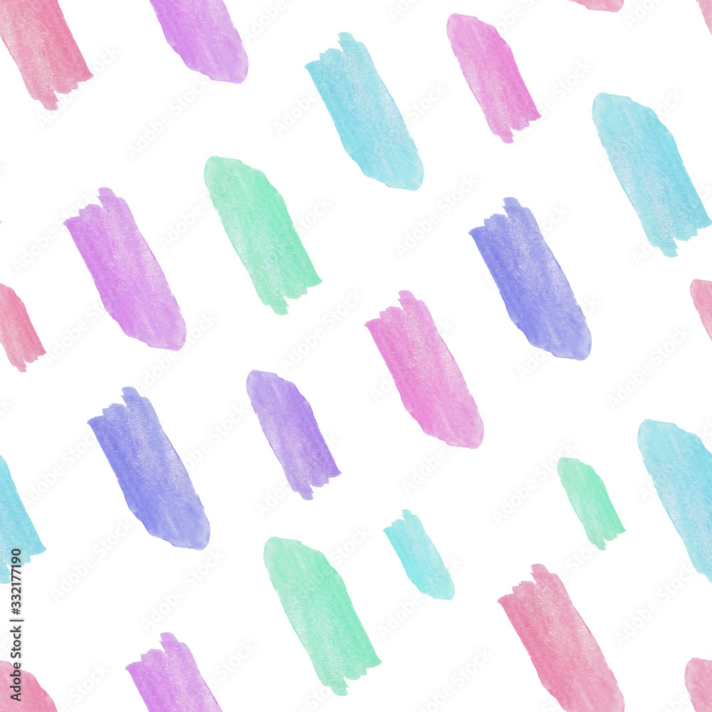 abstract watercolor shapes seamless pattern. colorful abstract pattern for textile, fabric, wrapping, wallpaper