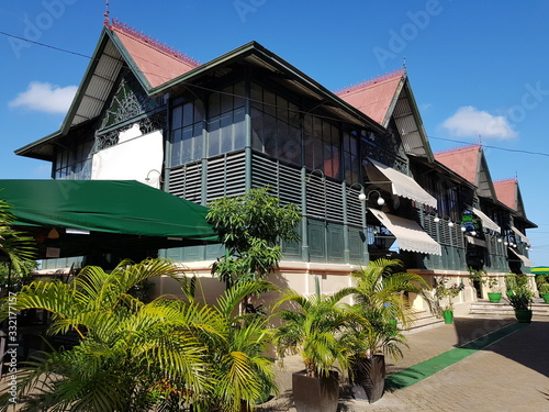  The iron part of the Adolpho Lisbon Municipal Market in Manaus built 1880 1883. Manaus, Amazon-Brazil