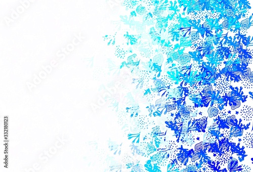 Wallpaper Mural Light BLUE vector pattern with random forms. Torontodigital.ca