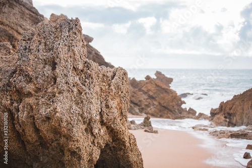 Offshore Rocks on the beach of Cala de Roche, Conil, Spain