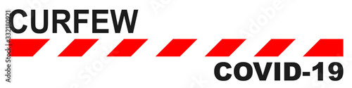 Curfew conceptual sign. Curfew vector icon isolated.