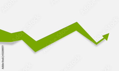 Pfeil Grün Chart Anstieg Wachstum Graph Business
