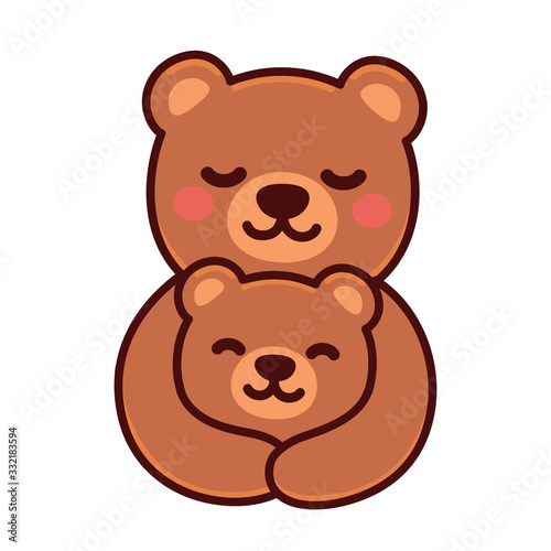 Bear mom and baby