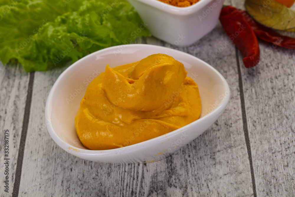 Curry sauce in the bowl Curry sauce in the bowl