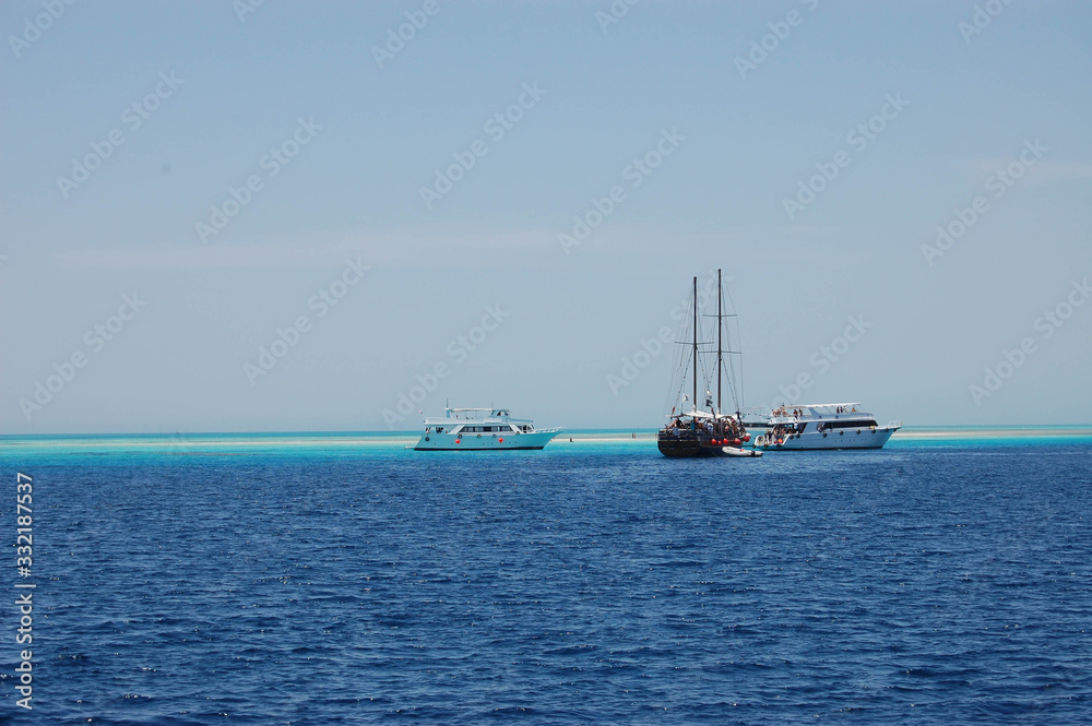Fototapeta premium a fantastic place between desert and sea of sharm el sheik