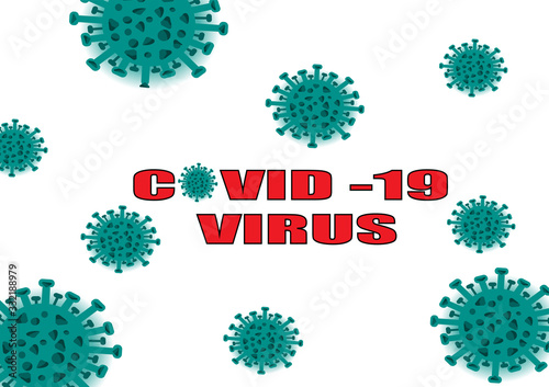 COVID-19 VIRUS background and Vector  illustrators wallpaper