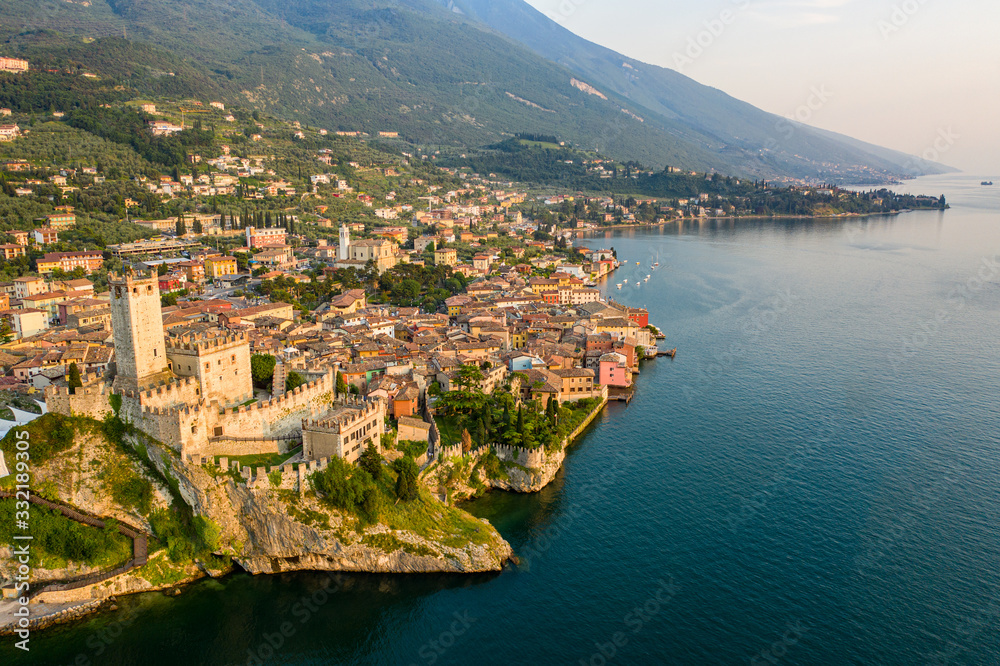 aerial view from Malcesine city