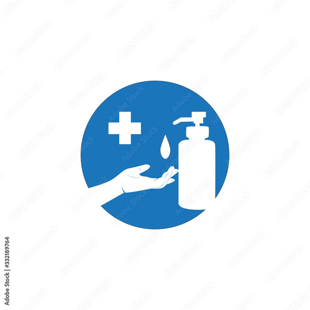 Instruction design vector of wash hand or to clean your hand. Instruction design vector of wash hand or to clean your hand.