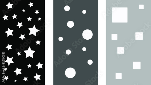Vector illustration, abstract backgrounds for social networks and stories.
