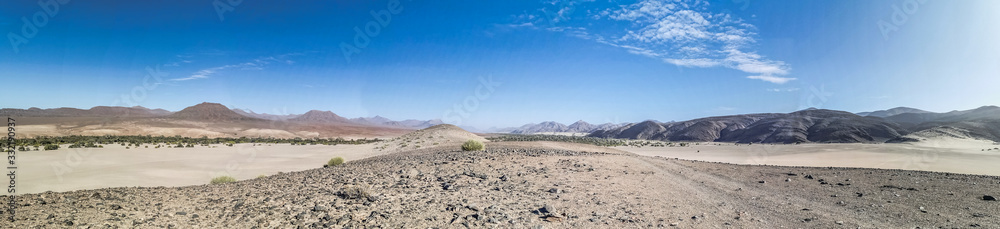panorama of desert in africa
